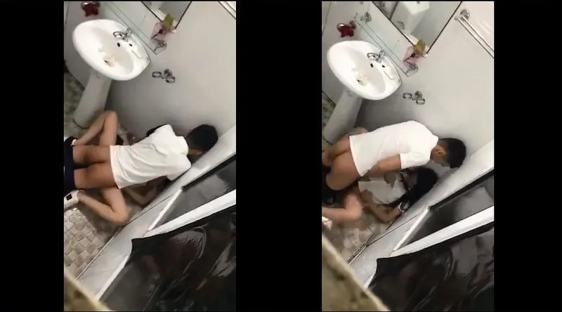 Cô bạn gái say xỉn và người yêu trong phòng tắm nhà hàng